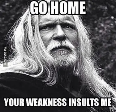 your weakness offends me meme