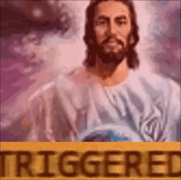 triggered jesus meme